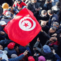 Des “Citoyens contre le coup d’Etat” poursuivent leur sit-in à Tunis