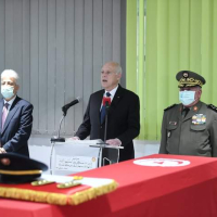 Kaïs Saïed préside la cérémonie funéraire des victimes du crash de l’hélicoptère militaire