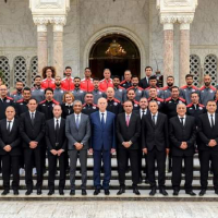 Le chef de l’Etat reçoit les membres de la sélection nationale au palais de Carthage