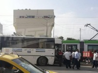 Bardo: accident d'un bus au niveau de la station de métro "20 mars", des blessés