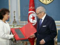 Béji Caïd Essebsi reçoit la présidente de l'Instance Vérité et Dignité Sihem Ben Sedrine
