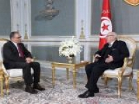 Béji Caïd Essebsi s'entretient avec Mohsen Marzouk