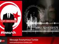 Message Anonymous Tunisie a propos du retour de #Ammar404